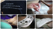 ปลื้มนักศึกษาวิทยาลัยช่างทองหลวงจิตอาสาถวายงานสลักดุนเฟื่องระย้า